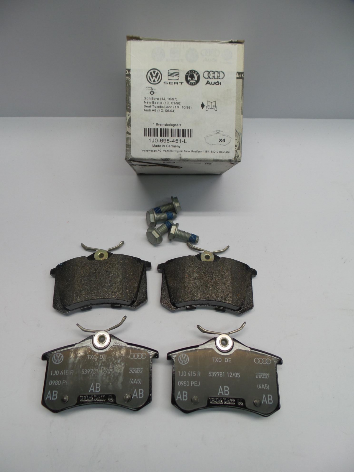 Bremsbeläge hinten Seat Altea Ibiza 5 Leon Skoda Fabia Octavia VW Eos Caddy 3