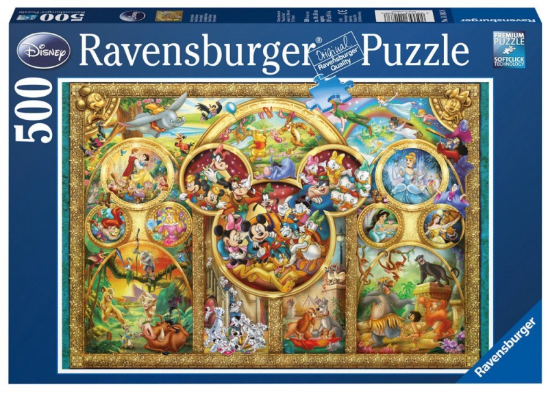 Ravensburger - Puzzle 500 Disney Family 23.00 x 3...