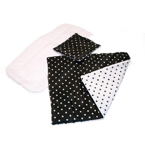 Brio - Bed Set For Brio Combi Black With White Dots / from Assort 27.40 x 21.20 x 7.40 (cm)