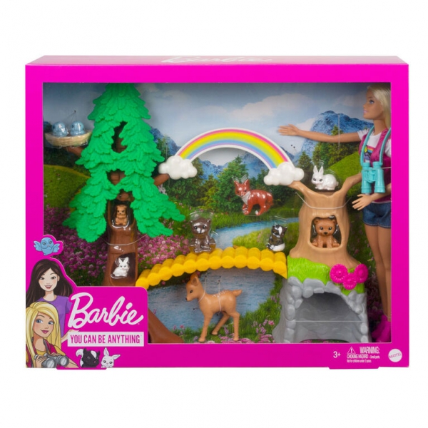 Mattel - Barbie Wilderness Guide Interactive Playset with Barbie Doll 