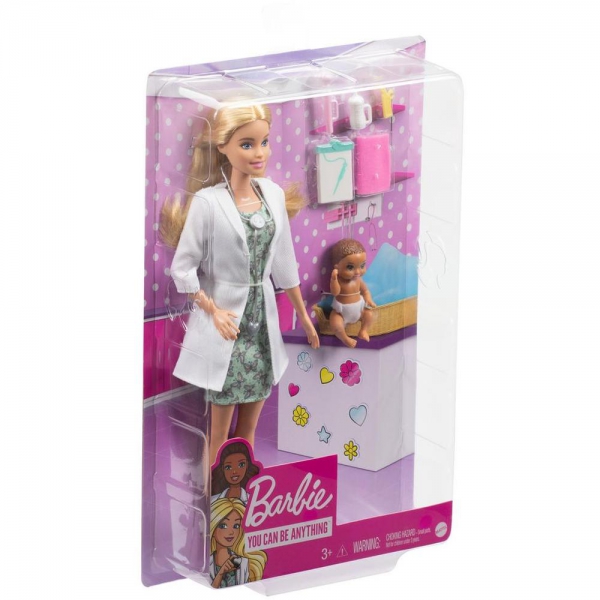 Mattel - Barbie Doctor Doll Hospital Playset ..