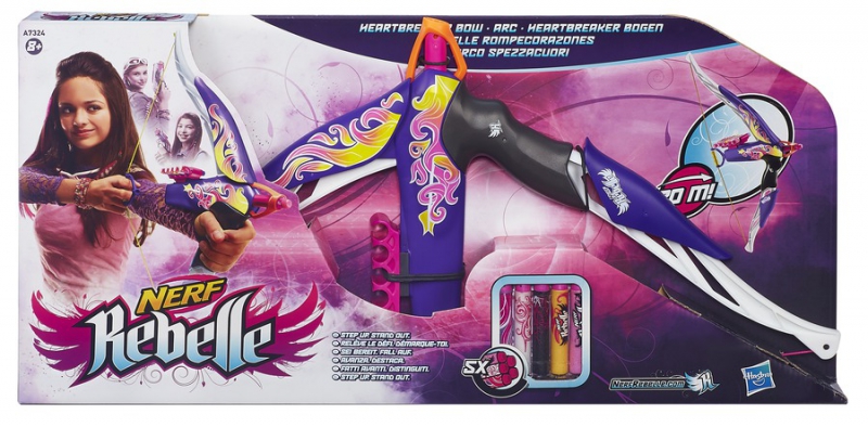 Hasbro - Nerf Rebelle Heartbreaker Bow Blaster With 5 Darts (laos)