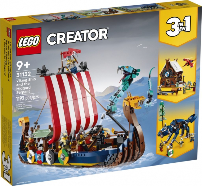 Lego 31132 - Creator Viking Ship And The Midg..