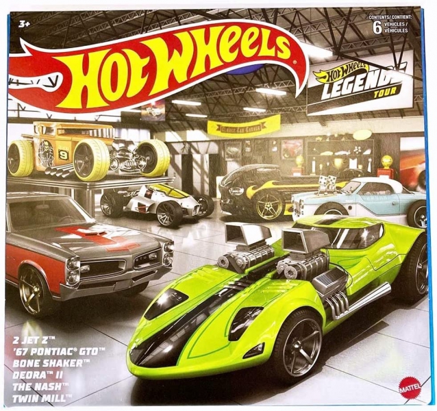 Mattel - Hot Wheels Legends Tour Themed 6 Vehicles 