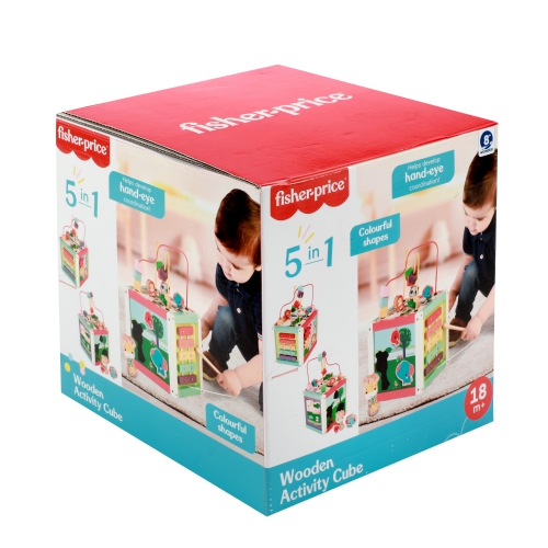 Fisher-Price - 5 In 1 Wooden Activity Cube