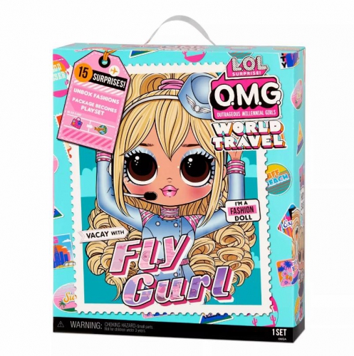 MGA - Lol Surprise OMG World Travel Fly Gurl Doll..