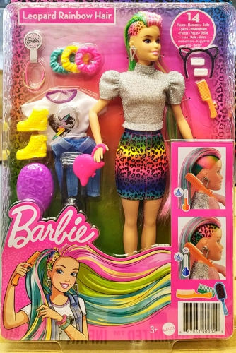 Mattel - Barbie Leopard Rainbow Hair / from Assor..