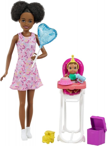 Mattel - Barbie Skippers Babysitters Black Ha..