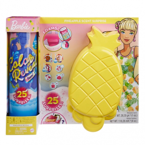 Mattel - Barbie Color Reveal Foam Pineapple Scent..