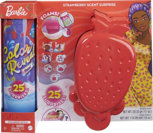 Mattel - Barbie Color Reveal Foam Strawberry Scen..
