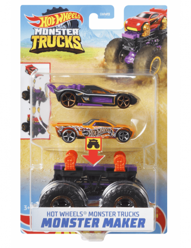 Mattel - Hot Wheels Monster Trucks Maker Bone Sha..