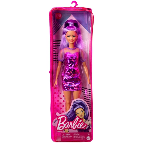 Mattel - Barbie Fashionistas Purple Hair Doll..