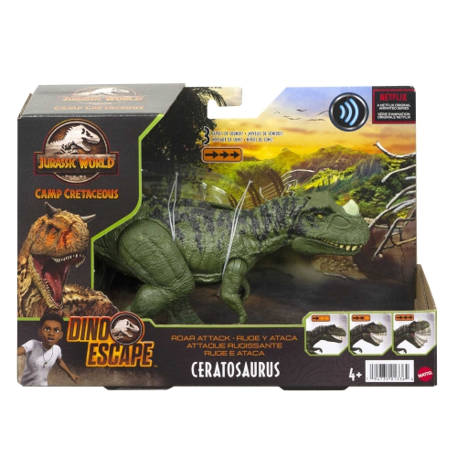 Mattel - Jurassic World Roar Attack Ceratosaurus ..