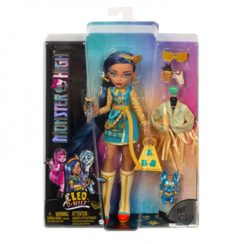 Mattel - Monster High Cleo De Nile Doll With Blue..