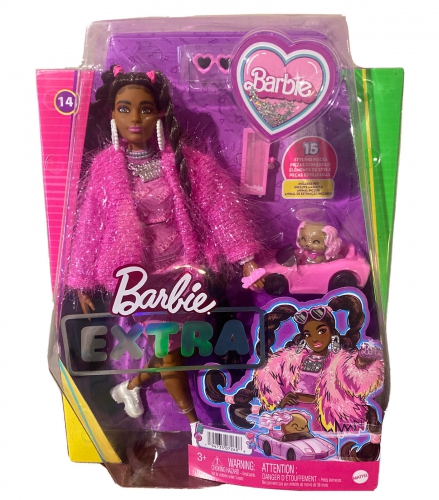 Mattel - Barbie Extra Doll Curvy Brown Hair With ..