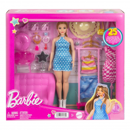 Mattel - Barbie Doll And Fashion Set Barbie Cloth..