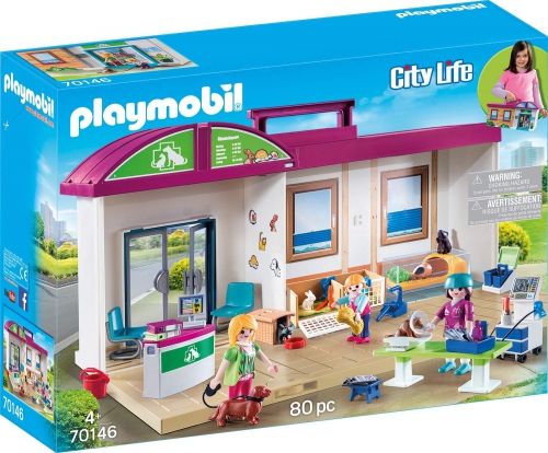 Playmobil 70146 - City Life Takeaway Veterinary C..