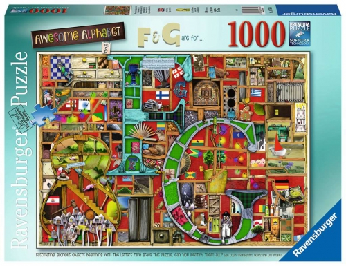 Ravensburger - Puzzle 1000 Awesome Alphabet F..