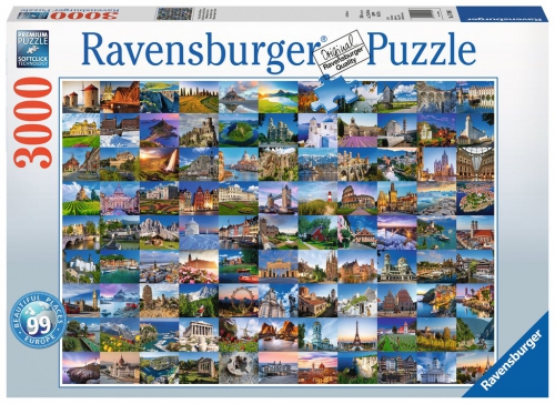 Ravensburger - Puzzle 3000 99 Beautiful Places In..