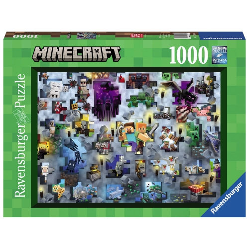 Ravensburger - Puzzle 1000 Minecraft Challeng..