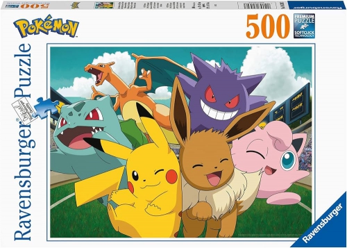 Ravensburger - Puzzle 500 Pokemon In The Stad..