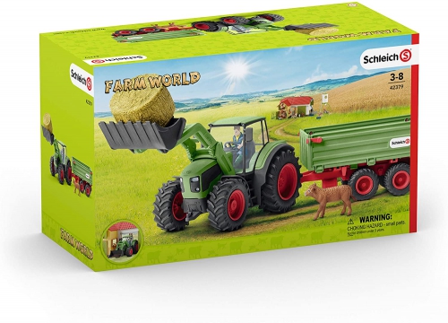 Schleich - Farm World Tractor With Trailer