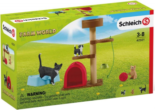 Schleich 42501 - Farm World Playtime For Cute Cat..