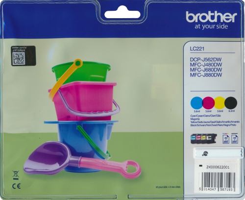 Brother LC221VALBPDR Tintenpatrone